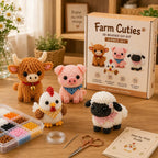 🧵✨ Kit de bricolaje para crear pequeños animales en 3D con cuentas