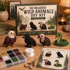 🧵✨ Kit de bricolaje para crear pequeños animales en 3D con cuentas
