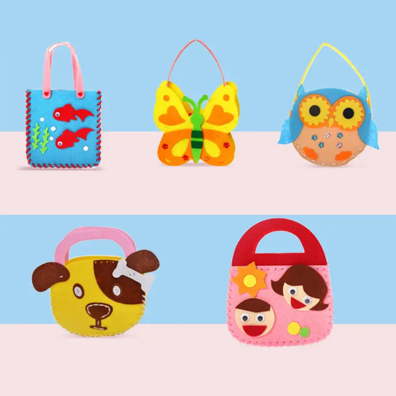 Bolsa de costura hecha a mano para niños
