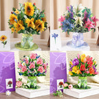 💐 Tarjeta desplegable 3D de flores para el Día de la Madre