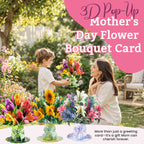 💐 Tarjeta desplegable 3D de flores para el Día de la Madre