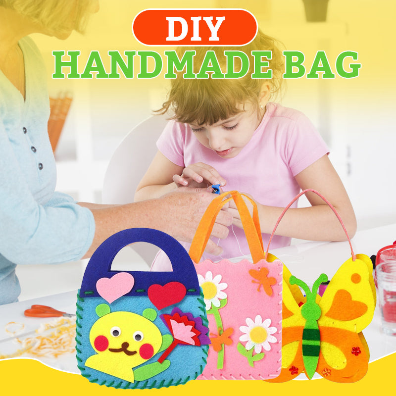 Bolsa de costura hecha a mano para niños