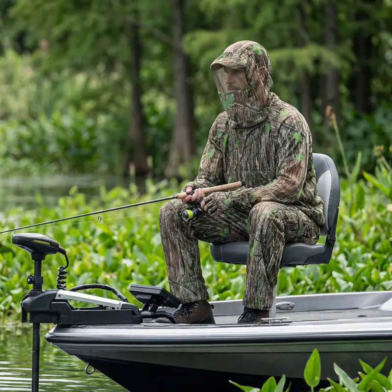 Traje de caza con camuflaje y protección contra mosquitos – Transpirable, ideal para la caza y actividades al aire libre