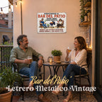 🍺 Letrero Metálico 'Bar del Patio' para Fiestas y Amigos