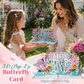 💐 Tarjeta desplegable 3D de mariposas para el Día de la Madre