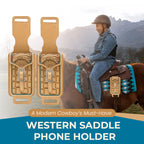 📱 🤠 Soporte para teléfono estilo silla de montar western