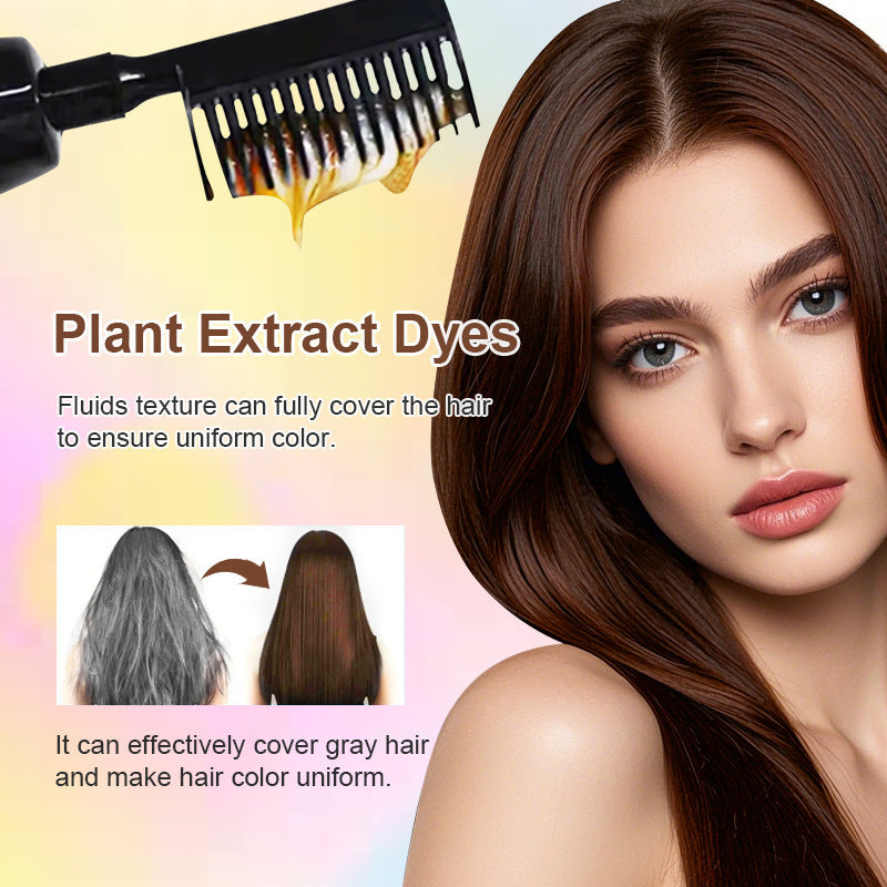 🟧 Peine 3 en 1 para teñir el cabello | Fácil coloración en casa con cepillo integrado
