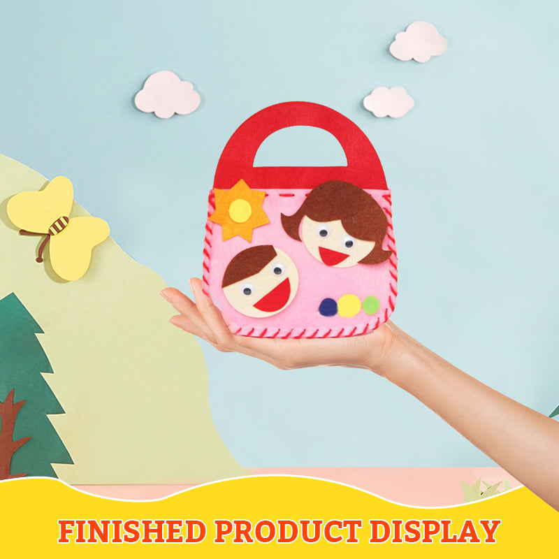 Bolsa de costura hecha a mano para niños