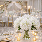Flores de hortensia artificiales