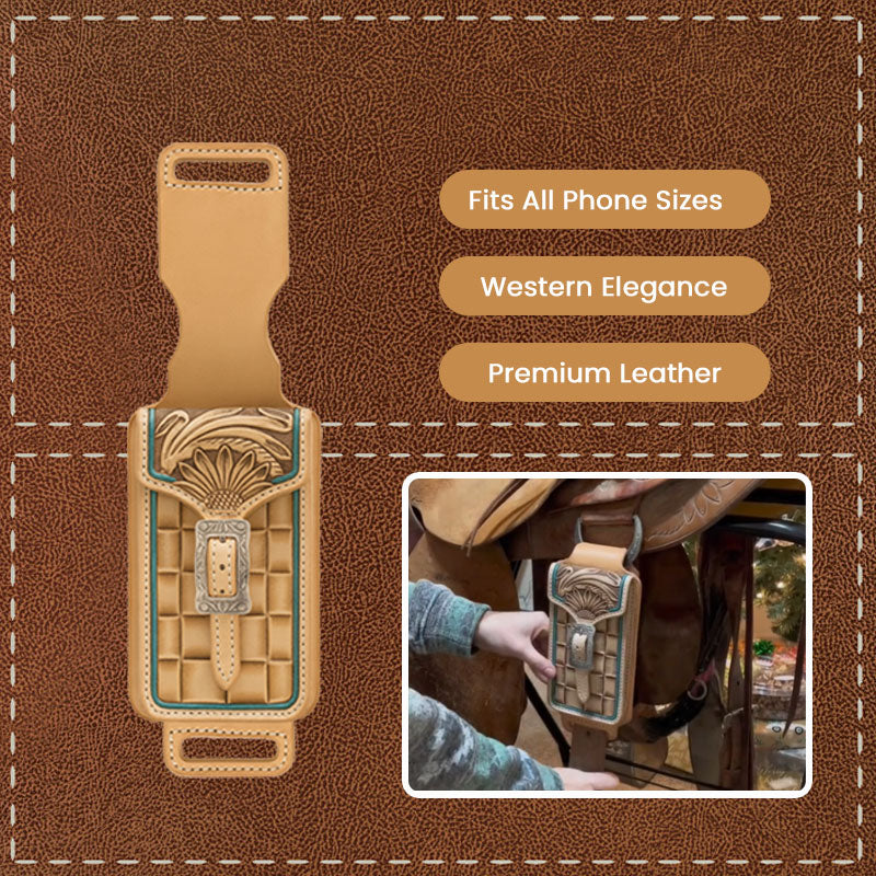 📱 🤠 Soporte para teléfono estilo silla de montar western