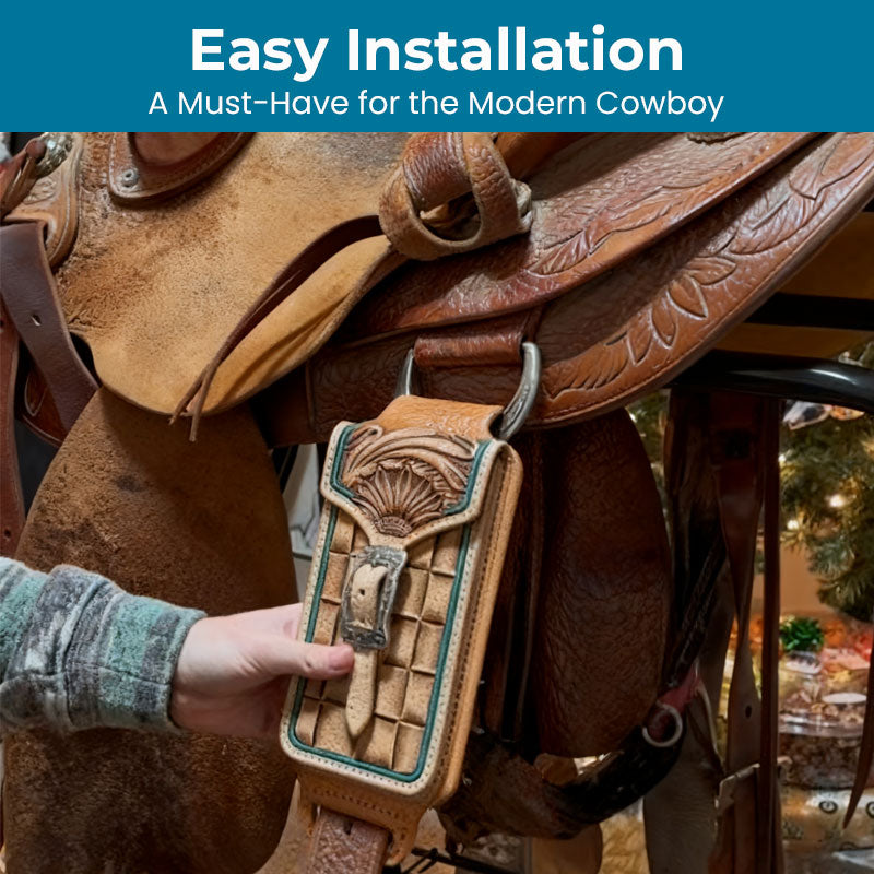 📱 🤠 Soporte para teléfono estilo silla de montar western