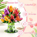💐 Tarjeta desplegable 3D de flores para el Día de la Madre