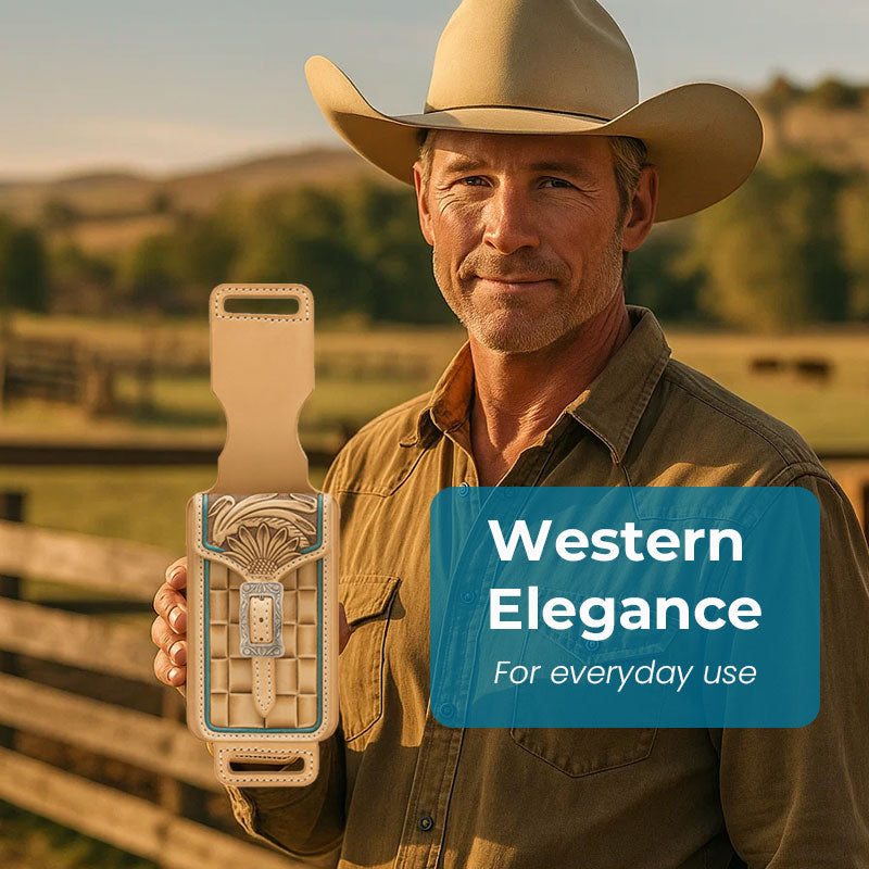 📱 🤠 Soporte para teléfono estilo silla de montar western