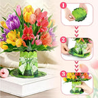 💐 Tarjeta desplegable 3D de flores para el Día de la Madre