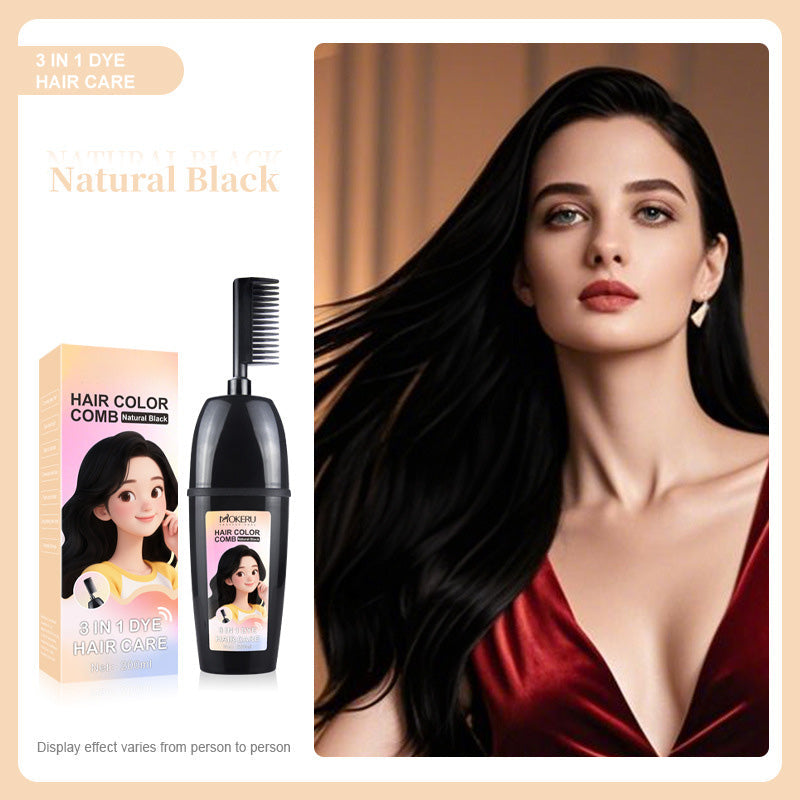 🟧 Peine 3 en 1 para teñir el cabello | Fácil coloración en casa con cepillo integrado