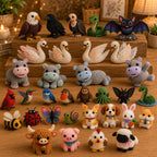 🧵✨ Kit de bricolaje para crear pequeños animales en 3D con cuentas