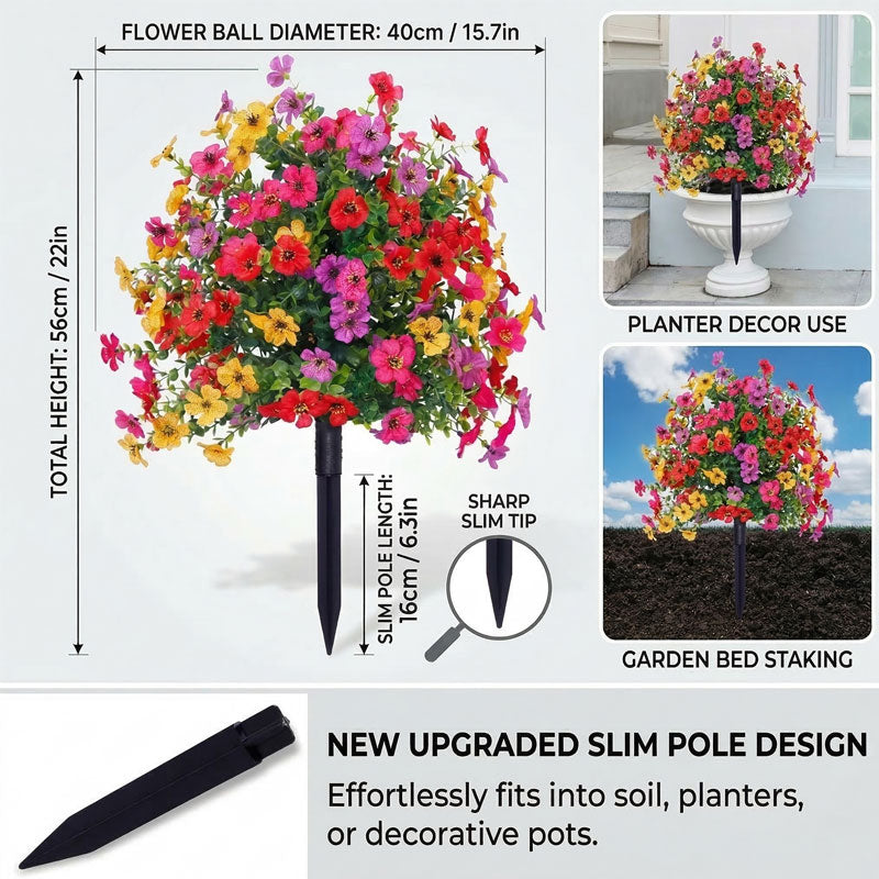 Una mejora instantánea para tu jardín 🌼 Arbusto florido de exterior resistente al agua