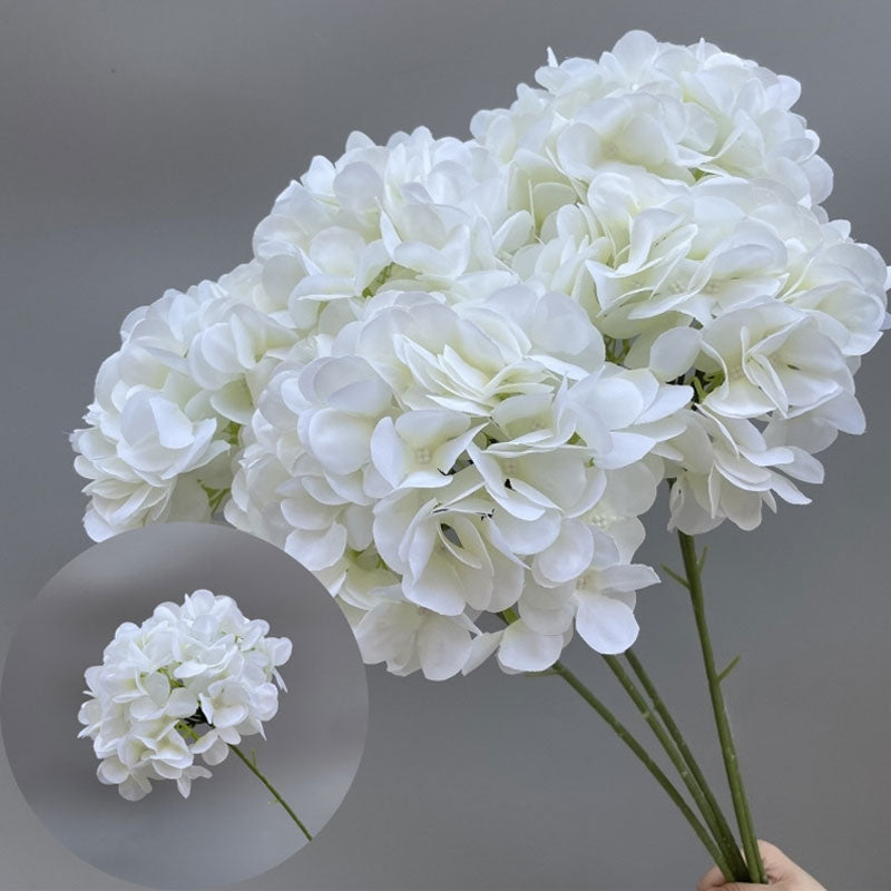 Flores de hortensia artificiales
