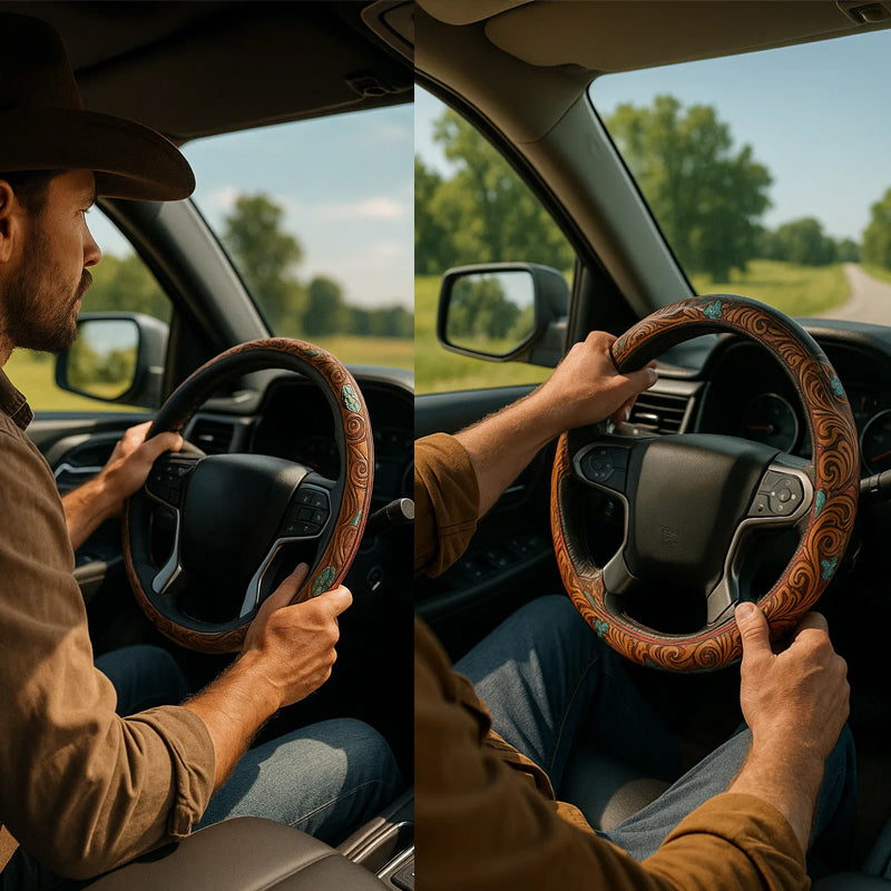 🤠 Funda para volante estilo vaquero del Oeste