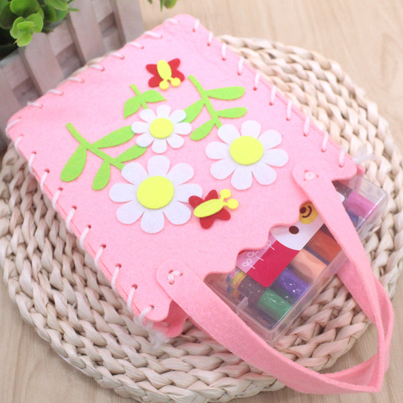 Bolsa de costura hecha a mano para niños