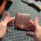 👜 Cartera de cuero vintage hecha a mano
