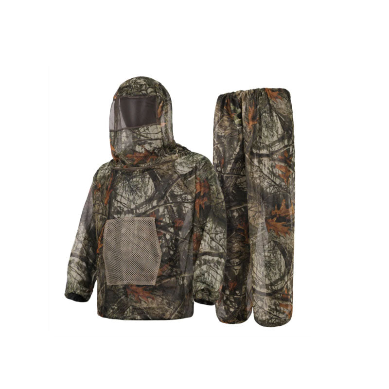 Traje de caza con camuflaje y protección contra mosquitos – Transpirable, ideal para la caza y actividades al aire libre