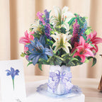 💐 Tarjeta desplegable 3D de flores para el Día de la Madre