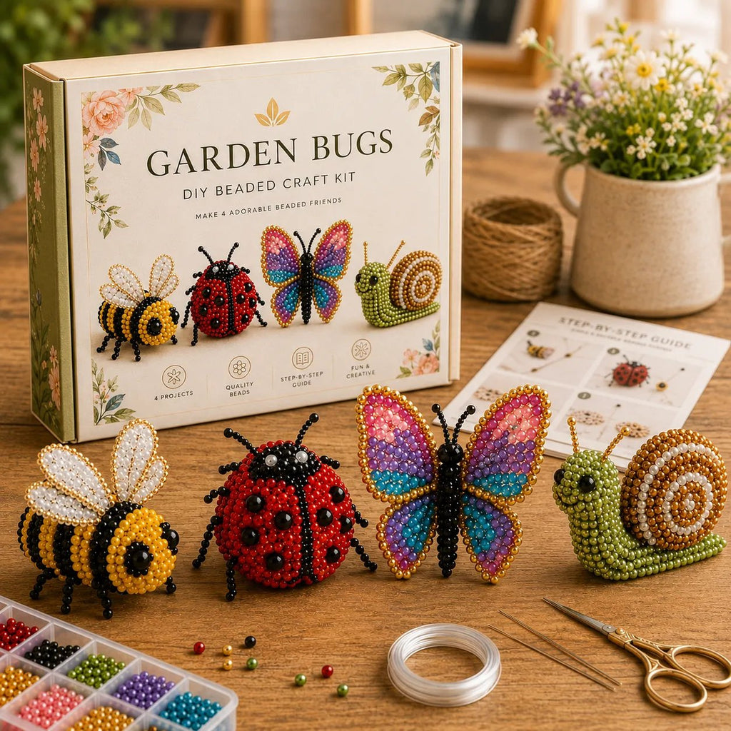 🧵✨ Kit de bricolaje para crear pequeños animales en 3D con cuentas