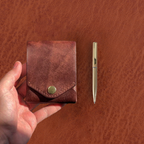 👜 Cartera de cuero vintage hecha a mano