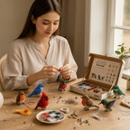 🧵✨ Kit de bricolaje para crear pequeños animales en 3D con cuentas