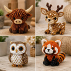 🧵✨ Kit de bricolaje para crear pequeños animales en 3D con cuentas